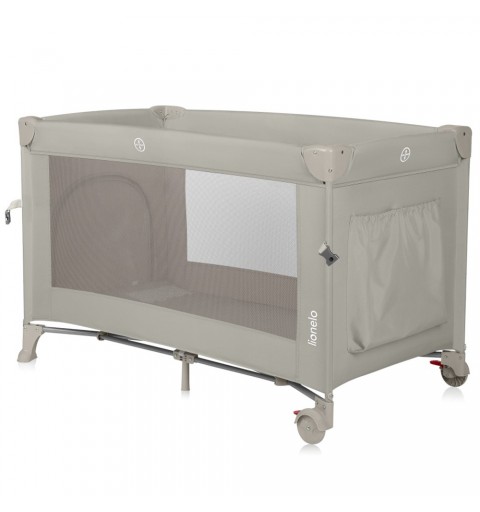 Lionelo Ellen - łóżeczko turystyczne 3w1 z opuszczanym bokiem  | Beige Sand